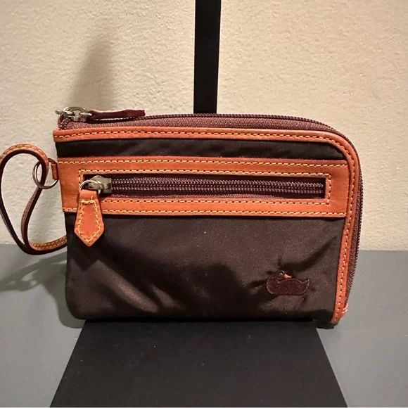 Dooney & Bourke Brown Nylon Wristlet - Picture 2 of 8